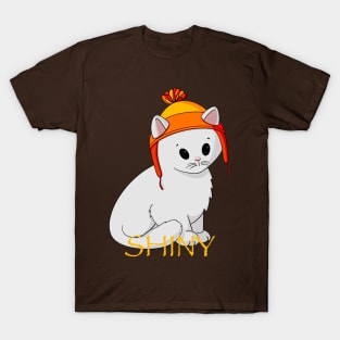 Shiny White Cat T-Shirt